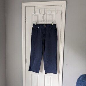 Lauren Jeans Co. Womens Navy Capri Pants, Size 10, Ralph Lauren